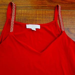 Michael Kors red top
